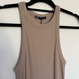 Zara Bodycon Nude Dress